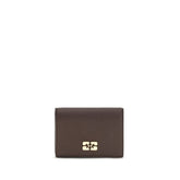 Ganni Brown Recycled Polyester Wallet