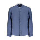 North Sails Blue Linen Mens Shirt