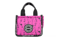 Marc Jacobs X Peanuts Mini Fuchsia Fedora Puffy Nylon Tote Umhängetasche