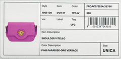 Versace La Medusa Pinke Leder-Schulter-Umhängetasche