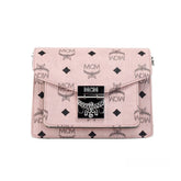 MCM Signature Patricia Leather Mini Flap Lock Crossbody Bag