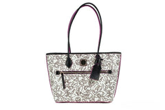 Dooney & Bourke Disney Medium Minnie Mouse Line Art Coated Cotton Tote Handtas