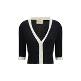 Valentino Black Cotton Cardigan