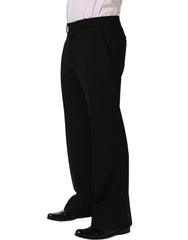 Dolce & Gabbana Black Wool Straight Men Dress Trouser Pants