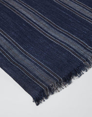 Brunello Cucinelli Blue Silk Scarf