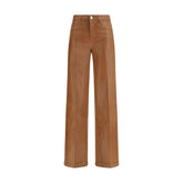 L'Agence Beige Cotton Jeans Denim