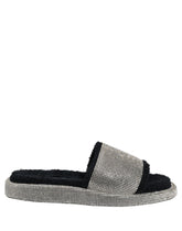 Dolce & Gabbana Black Crystal Embellished Platform Men Slides Shoes