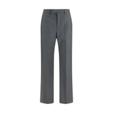Valentino Gray Wool Oves Aries Dress Pants
