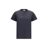 Ganni Black Cotton T-Shirt