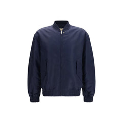 Valentino Blue Polyamide Bomber