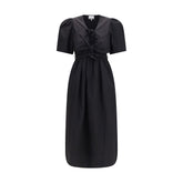 Ganni Black Cotton Casual Dress