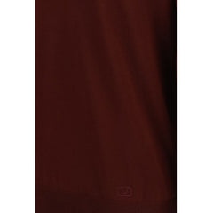 Valentino Garavani Bordeaux Wool Oves Aries Polo Shirt