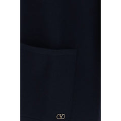 Valentino Blue Wool Oves Aries Cardigan
