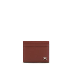 Valentino Garavani Bordeaux Calf Leather Bos Taurus Wallet