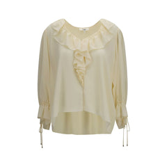 Chloé Beige Silk Blouse