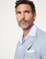 Brunello Cucinelli Light Blue Linen Blazer