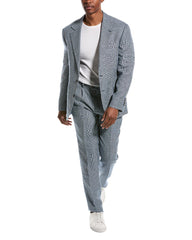 Brunello Cucinelli Blue Linen Two-Piece Suit