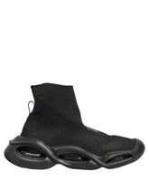 Dolce & Gabbana Black Slip On Wave Socks Men Sneakers Shoes