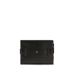Balmain Black Lamb Ovis Aries Aries Clutch Bag