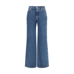 Balmain Blue Cotton Jeans Denim