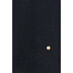 Balmain Black Wool Oves Aries Sleeveles Sweater