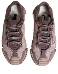 Dolce & Gabbana Pink Lace NS1 Low Top Sneaker Sports Shoes