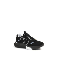 Valentino Garavani Black Fabric Athletic Sneakers