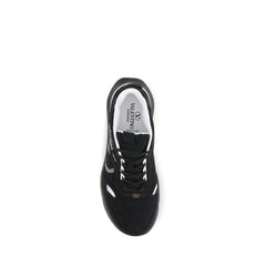 Valentino Garavani Black Fabric Athletic Sneakers