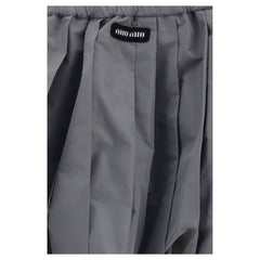 Miu Miu Gray Polyester Mini Skirt
