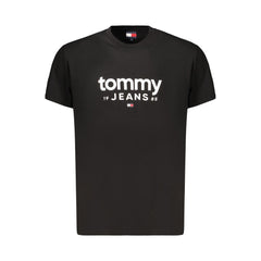 Tommy Hilfiger Black Cotton Mens T-Shirt