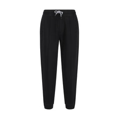 Brunello Cucinelli Black Cotton Joggers (Workout Pants)