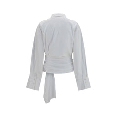 7FOR White Cotton Dress Shirt