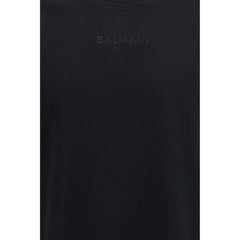 Balmain Black Cotton T-Shirt