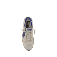 Golden Goose White Goatskin Low Top Sneakers