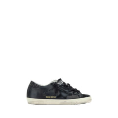 Golden Goose Black Calf Leather Bos Taurus Sneakers
