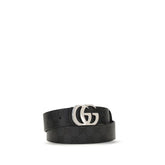 Gucci Black Calf Leather Bos Taurus Regular Belt