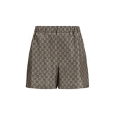Gucci Beige Silk Bermuda Shorts