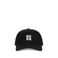 Dsquared² Black Cotton Cap (Baseball Hat)