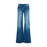 Gucci Blue Cotton Flared Jeans