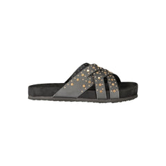 Laura Biagiotti Black Polyurethane Women's Sandal