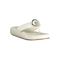 Laura Biagiotti White Polyurethane Women Sandal