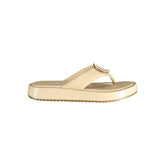 Laura Biagiotti Beige Polyurethane Women's Sandal