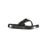 Laura Biagiotti Black Polyurethane Women's Sandal