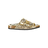 Laura Biagiotti Gold Polyurethane Women's Sandal
