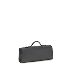 Savette Gray Calf Leather Bos Taurus Handbag