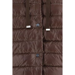 Herno Brown Polyester Full-Length Jacket