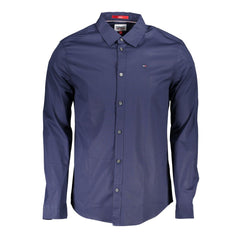 Tommy Hilfiger Blue Cotton Mens Shirt