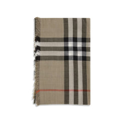 Burberry Beige Wool Oves Aries Scarf