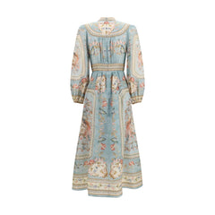 Zimmermann Multicolor Linen Casual Dress
