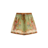 Zimmermann Multicolor Silk Bermuda Shorts